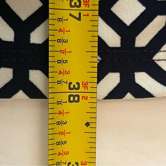 Lauren Ralph Lauren Navy Cream Ruched Party Date Dress NWOT Size 8 - Picture 13 of 13